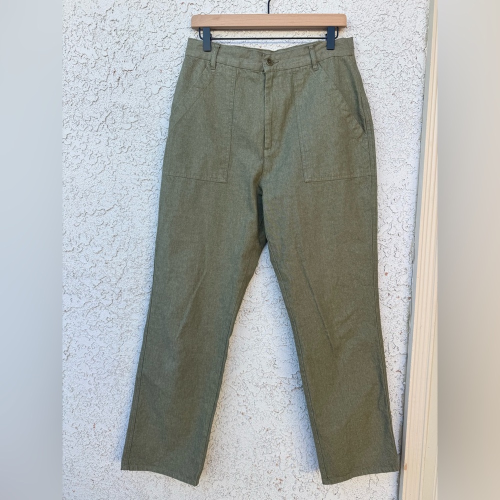 Djerf Avenue Olive Green Go To Straight Pants